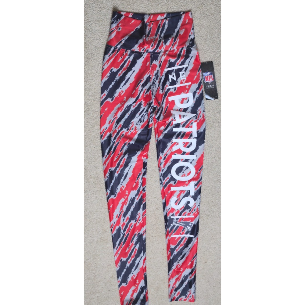 NWT Zubaz New England Patriots Majestic Womens Leggings XS NFL Team Apparel NEW